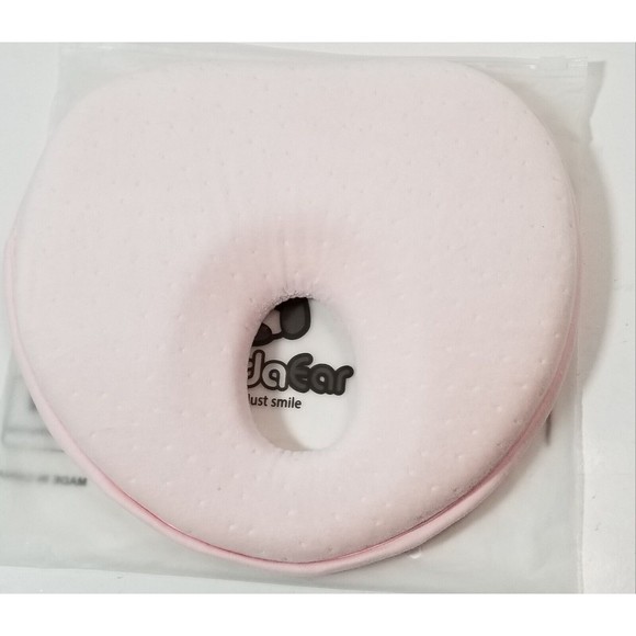 NEW Panda Ear Baby Head Shaping Pillow Heart Shape Pink Memory Foam - Picture 3 of 4